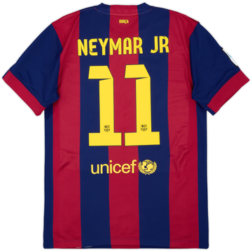 2014-15 Barcelona Home Shirt Neymar Jr #11 - 8/10 - (M)