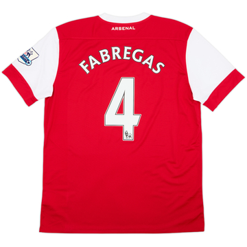 2010-11 Arsenal Home Shirt Fabregas #4 - 5/10 - (L)