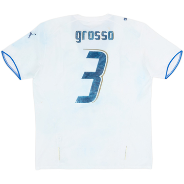 2006 Italy Away Shirt Grosso #3 - 4/10 - (L)