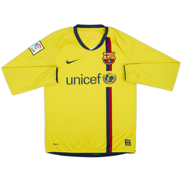 2008-10 Barcelona Away L/S Shirt - 5/10 - (S)