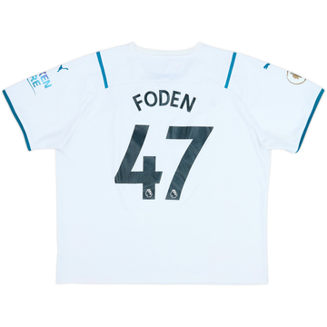 2021-22 Manchester City Away Shirt Foden #47 - 5/10 - (XXL)