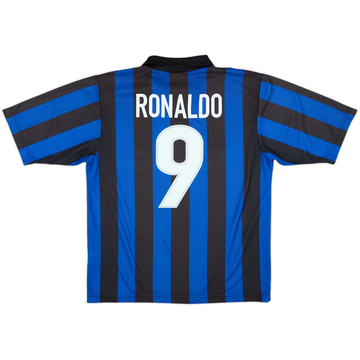 1998-99 Inter Milan Basic Home Shirt Ronaldo #9 - 9/10 - (M)