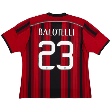 2014-15 AC Milan Home Shirt Balotelli #23 - 4/10 - (XL)