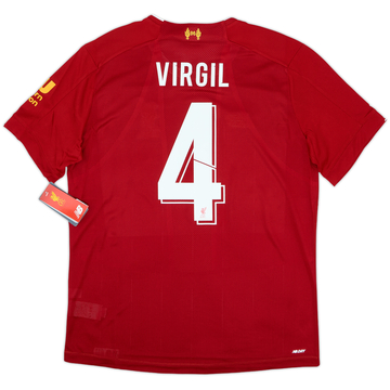 2019-20 Liverpool Home Shirt Virgil #4 (L)