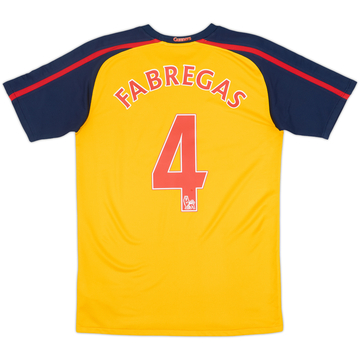 2008-09 Arsenal Away Shirt Fabregas #4 - 8/10 - (XL.Boys)