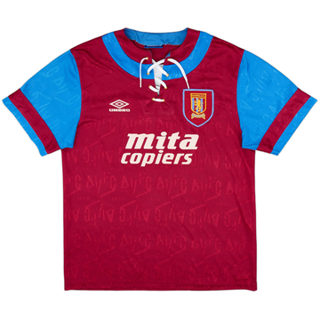 1992-93 Aston Villa Home Shirt - 9/10 - (L)