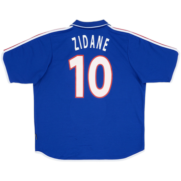 2000-02 France Home Shirt Zidane #10 - 8/10 - (XL)