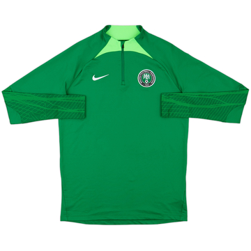 2022-23 Nigeria Nike 1/4 Zip Training Top - 10/10 - (M)