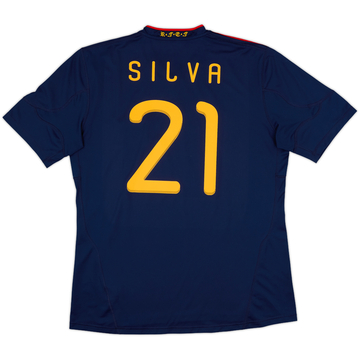 2010-11 Spain Away Shirt Silva #21 - 10/10 - (XL)