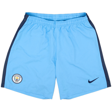2016-17 Manchester City Home Shorts - 9/10 - (L)