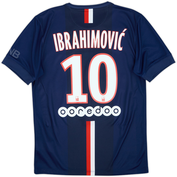 2014-15 Paris Saint-Germain Home Shirt Ibrahimovic #10 - 6/10 - (S)