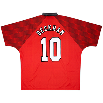 1996-98 Manchester United Home Shirt Beckham #10 - 10/10 - (XXL)