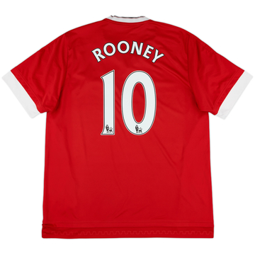 2015-16 Manchester United Home Shirt Rooney #10 - 6/10 - (XL)
