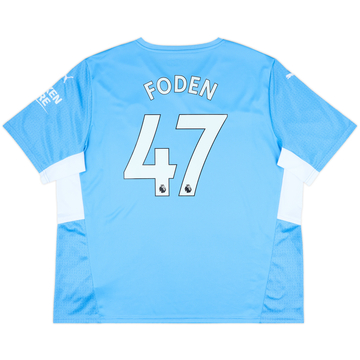 2021-22 Manchester City Home Shirt Foden #47 - 10/10 - (3XL)