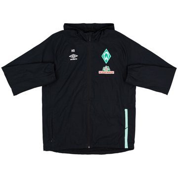 2020-21 Werder Bremen Staff Issue Umbro Hooded Rain Jacket HO - 8/10 - (L)