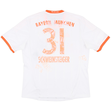 2012-13 Bayern Munich Away Shirt Schweinsteiger #31 - 3/10 - (XL)