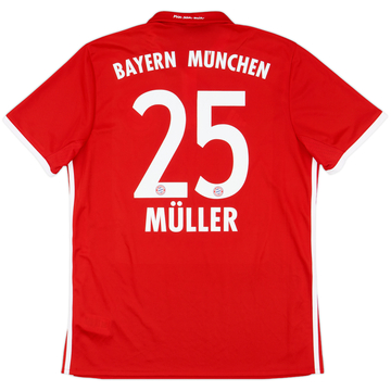 2016-17 Bayern Munich Home Shirt Muller #25