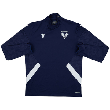 2022-23 Hellas Verona Macron 1/4 Zip Drill Top - 8/10 - (L)