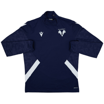 2022-23 Hellas Verona Macron 1/4 Zip Drill Top - 8/10 - (L)