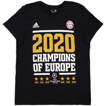 2020 Bayern Munich adidas 'Champions of Europe' Cotton Tee - 7/10 - (XL)