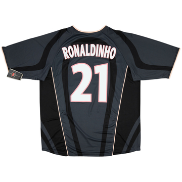 2001-02 Paris Saint-Germain Player Issue Third Shirt Ronaldinho #21 (XL)