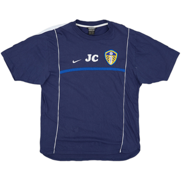 2002-03 Leeds United Staff Issue Nike Training Shirt 'JC' - 7/10 - (XL)