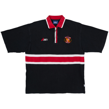 1998-99 Sunderland Asics 1/4 Zip Polo Shirt - 8/10 - (L)