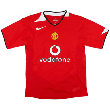 2004-06 Manchester United Home Shirt - 9/10 - (M.Boys)