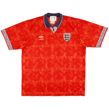 1990-93 England Away Shirt - 8/10 - (L)