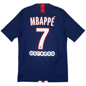 2019-20 Paris Saint-Germain Authentic Home Shirt Mbappe #7 - 8/10 - (S)