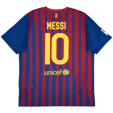 2011-12 Barcelona Home Shirt Messi #10 - 6/10 - (XL)