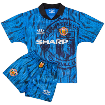 1992-93 Manchester United Away Full Kit - 8/10 - (S.Boys)