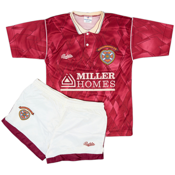 1990-91 Hearts Home Full Kit - 8/10 - (S.Boys)