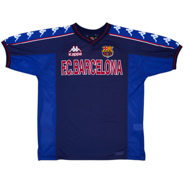 1997-98 Barcelona Kappa Training Shirt - 8/10 - (L)