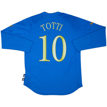 2004-06 Italy Home L/S Shirt Totti #10 - 5/10 - (XL)