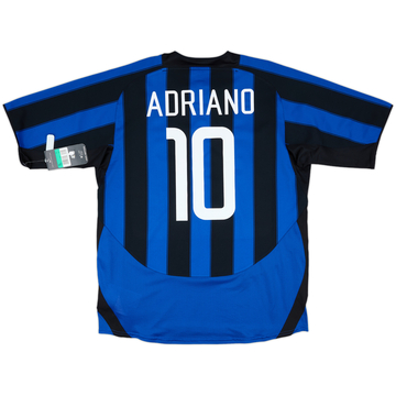 2003-04 Inter Milan Home Shirt Adriano #10 (XL)