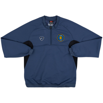 2000-01 Inter Milan Nike 1/4 Zip Sweat Top - 9/10 - (S)