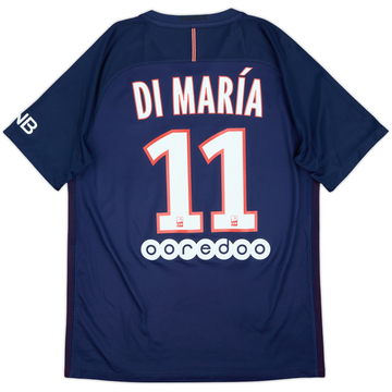 2016-17 Paris Saint-Germain Home Shirt Di Maria #11 - 8/10 - (M)
