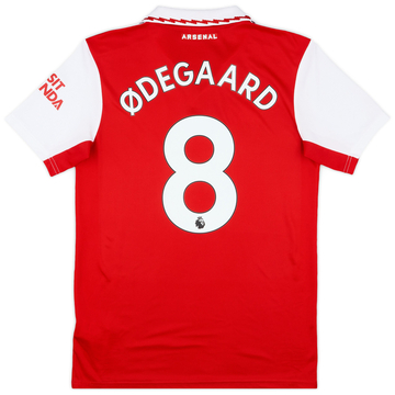 2022-23 Arsenal Home Shirt Odegaard #8ES
