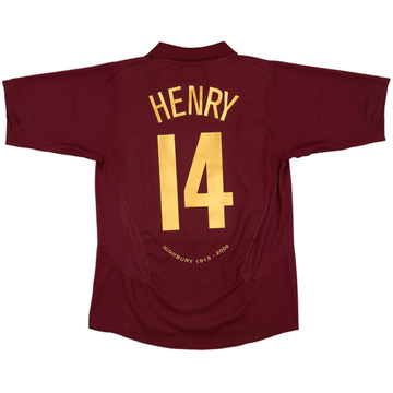2005-06 Arsenal Home Shirt Henry #14 - 8/10 - (L)