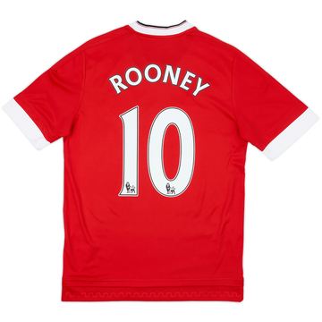 2015-16 Manchester United Home Shirt Rooney #10 - 10/10 - (XL.Boys)