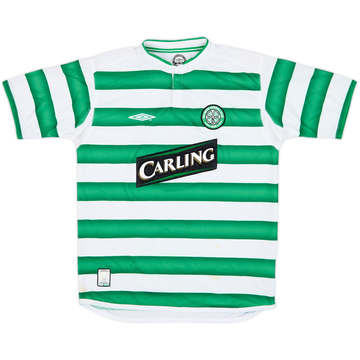 2003-04 Celtic Home Shirt - 6/10 - (L.Boys)