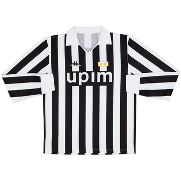 1989-90 Juventus Home L/S Shirt - 5/10 - (L)