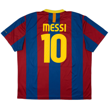 2010-11 Barcelona Basic Home Shirt Messi #10 - 6/10 - (XXL)