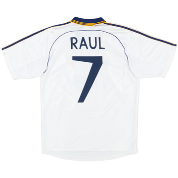 1998-00 Real Madrid Home Shirt Raul #7 - 9/10 - (M)