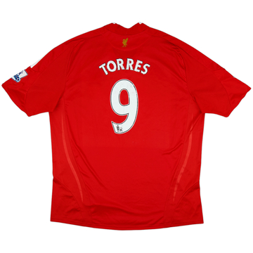 2008-10 Liverpool Home Shirt Torres #9 - 5/10 - (XXL)