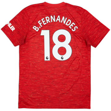 2020-21 Manchester United Home Shirt B.Fernandes #18 - 6/10 - (L)