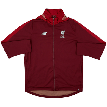 2018-19 Liverpool New Balance Hooded Track Jacket - 8/10 - (XL)