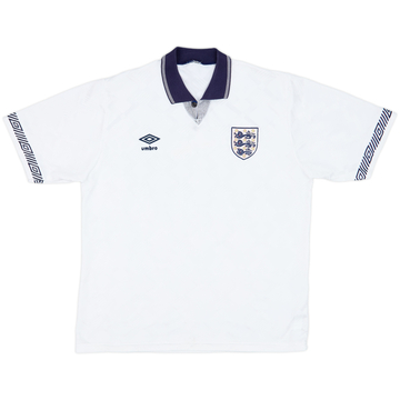 1990-92 England Home Shirt - 8/10 - (L)