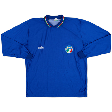 1986-90 Italy Home L/S Shirt - 10/10 - (XL)
